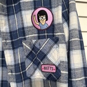 Box lunch Bobs Burgers long sleeve flannel